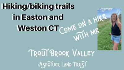 Hiking at the Trout Brook Valley Preserve - Easton